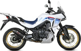 Impianto Di Scarico Completo Non Catalizzato E Con Omologazione Suono Oval Inox Nero Carbonio - Mivv Compatibile Con Honda Xl 750 Transalp (2023-2024)