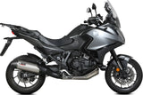 Terminale Di Scarico Con Omologazione Suono Oval Titanio Carbonio - Mivv Compatibile Con Honda Nt 1100 (2022-2024)