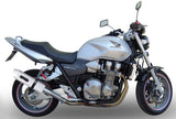 Terminale Di Scarico Con Omologazione Suono Albus Ceramic Alluminio Bianco - Gpr Compatibile Con Honda Cb 1300 (2003-2012)