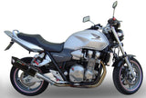 Terminale Di Scarico Con Omologazione Suono Furore Alluminio Nero - Gpr Compatibile Con Honda Cb 1300 (2003-2012)