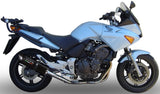 Terminale Di Scarico Con Omologazione Suono Furore Alluminio Nero - Gpr Compatibile Con Honda Cbf 600 - N (2004-2006)