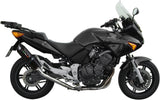 Terminale Di Scarico Con Omologazione Suono Furore Alluminio Nero - Gpr Compatibile Con Honda Cbf 600 - N (2004-2006)