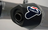 Doppio Terminale Di Scarico Senza Omologazione Suono Relevance Acciaio Inox Coppa Carbonio - Termignoni Compatibile Con Honda Crf 450 R (2014)
