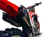 Impianto Di Scarico Completo Senza Omologazione Suono Titanio Coppa Carbonio - Termignoni Compatibile Con Honda Crf 450 (2018-2019)