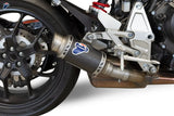 Terminale Di Scarico Senza Omologazione Suono Gp Carbonio - Termignoni Compatibile Con Honda Cb 1000 (2018-2020)