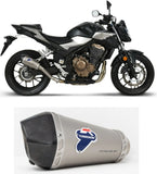 Terminale Di Scarico Senza Omologazione Suono Relevance Titanio Coppa Carbonio - Termignoni Compatibile Con Honda Cbr 500 F - R - X (2019-2020)