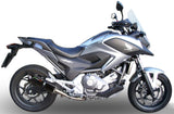 Exhaust Tip With Noise Certification Furore Aluminium Black - Gpr Compatible With Honda Nc 700 X - S Dct (2012-2013)