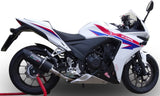 Terminale Di Scarico Con Omologazione Suono Furore Alluminio Nero - Gpr Compatibile Con Honda Cbr 500 R (2012-2016)