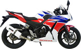 Terminale Di Scarico Con Omologazione Suono Albus Ceramic Alluminio Bianco - Gpr Compatibile Con Honda Cbr 300 R (2014-2016)