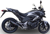 Terminale Di Scarico Con Omologazione Suono Furore Alluminio Nero - Gpr Compatibile Con Honda Nc 750 X - S Dct (2014-2015)