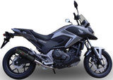 Terminale Di Scarico Con Omologazione Suono Ghisa Acciaio Nero - Gpr Compatibile Con Honda Nc 750 X - S Dct (2014-2015)