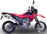 Impianto Di Scarico Completo Catalizzato E Con Omologazione Suono Albus Ceramic Alluminio Bianco - Gpr Compatibile Con Honda Crf 250 M (2013-2016)