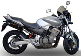 Doppio Terminale Di Scarico Con Omologazione Suono Furore Alluminio Nero - Gpr Compatibile Con Honda Hornet 900 (2002-2005)