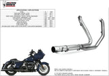 Non-Catalytic Exhaust Manifolds Stainless Steel - Mivv Compatible With Harley-Davidson Road King Special (2017-2022)