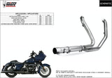 Non-Catalytic Exhaust Manifolds Stainless Steel - Mivv Compatible With Harley-Davidson Road Glide Ultra 1690 (2015-2016)