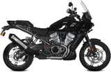 Terminale Di Scarico Con Omologazione Suono Speed Edge Inox Nero Carbonio - Mivv Compatibile Con Harley-Davidson Pan America - Special (2021-2024)