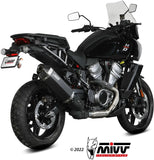 Terminale Di Scarico Con Omologazione Suono Speed Edge Inox Nero Carbonio - Mivv Compatibile Con Harley-Davidson Pan America - Special (2021-2024)