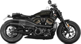 Doppio Terminale Di Scarico Non Catalizzato E Senza Omologazione Suono Hr-1 Inox Nero Carbonio - Mivv Compatibile Con Harley-Davidson Sportster S (2021-2024)