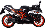 Terminale Di Scarico Catalizzato E Con Omologazione Suono Furore Alluminio Nero - Gpr Compatibile Con Ktm Rc 125 (2014-2016)