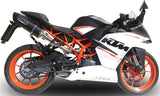 Terminale Di Scarico Con Omologazione Suono Furore Alluminio Nero - Gpr Compatibile Con Ktm Rc 390 (2015-2016)