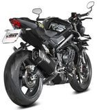 Complete Catalytic Exhaust System With Sound Certification Sr-1 Black Titanium - Mivv Compatible With Triumph Street Triple 765 R - Rs (2025-2026)