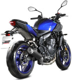 Complete Catalytic Exhaust System With Sound Certification Gppro Steel Black - Mivv Compatible With Yamaha Mt-07 (2025-2026)