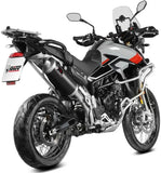 Exhaust Tip With Noise Certification Dakar Steel Black - Mivv Compatible With Triumph Tiger 900 (2024-2026)