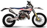 Terminale Di Scarico Senza Omologazione Suono Oval Titanio Coppa Carbonio - Termignoni Compatibile Con Husqvarna Te 125 (2017-2018)
