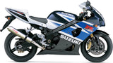 Terminale Di Scarico Con Omologazione Suono Tondo Acciaio - Gpr Compatibile Con Suzuki Gsx-R 1000 (2001-2002)