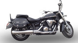 Terminale Di Scarico Con Omologazione Suono Bomb Acciaio - Gpr Compatibile Con Yamaha Xvs 1300 Midnight Star (2006-2014)