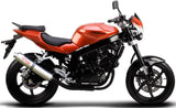 Terminale Di Scarico Con Omologazione Suono Tondo Acciaio - Gpr Compatibile Con Hyosung Comet 250 Gt - R (2001-2014)