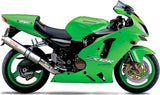 Terminale Di Scarico Con Omologazione Suono Tondo Acciaio - Gpr Compatibile Con Kawasaki Zx 12R (2000-2006)