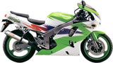 Terminale Di Scarico Con Omologazione Suono Tondo Acciaio - Gpr Compatibile Con Kawasaki Zx-6R (1995-1997)
