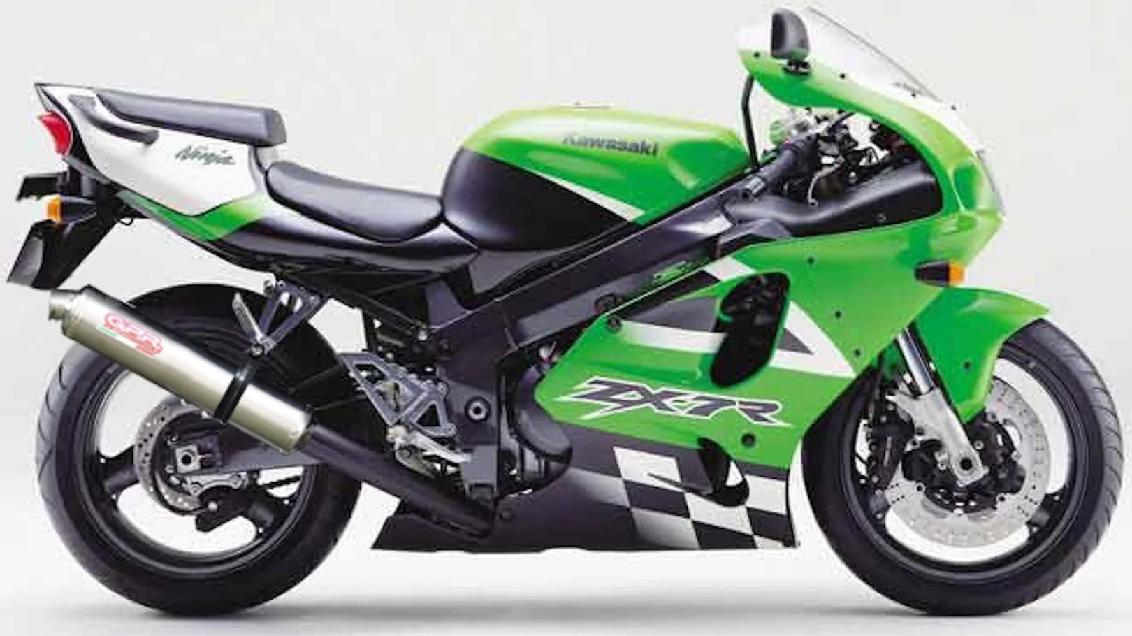 Terminale Di Scarico Con Omologazione Suono Tondo Acciaio - Gpr Compatibile Con Kawasaki Zx 7R (1996-2002)