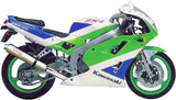 Terminale Di Scarico Con Omologazione Suono Tondo Acciaio - Gpr Compatibile Con Kawasaki Zxr 400 R (1990-1998)
