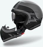 Casco Urban Per Moto Airoh J 110 - J1R35 Composite Carbon Nero Matto Raster Taglia Xxl