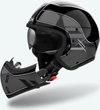 Casco Urban Per Moto Airoh J 110 - J1R99 Composite Carbon Grigio Scuro Gloss Raster Taglia Xs