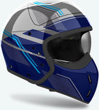 Casco Urban Per Moto Airoh J 110 - J1S18 Composite Carbon Blu Gloss Slim Taglia Xl