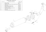 Terminale Di Scarico Con Omologazione Suono Oval Inox - Mivv Compatibile Con Kawasaki Zx 6R 636 (2003-2004)