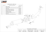 Terminale Di Scarico Con Omologazione Suono Gp Inox Nero - Mivv Compatibile Con Kawasaki Z 750 (2004-2006)