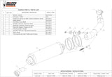 Terminale Di Scarico Con Omologazione Suono Oval Inox - Mivv Compatibile Con Kawasaki Z 750 (2004-2006)