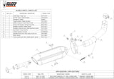 Terminale Di Scarico Con Omologazione Suono Suono Inox Nero Carbonio - Mivv Compatibile Con Kawasaki Z 750 (2004-2006)