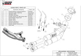 Terminale Di Scarico Non Catalizzato E Senza Omologazione Suono Double Gun Inox Nero - Mivv Compatibile Con Kawasaki Z 750 (2007-2014)