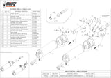 Doppio Terminale Di Scarico Con Omologazione Suono Oval Carbonio Carbonio - Mivv Compatibile Con Kawasaki Z 1000 (2007-2009)