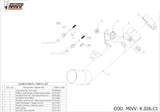 Tubo Di Raccordo Non Catalizzato - Mivv Compatibile Con Kawasaki Zx-10R (2011-2015)