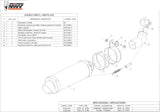 Terminale Di Scarico Non Catalizzato E Con Omologazione Suono Gp Inox Nero - Mivv Compatibile Con Kawasaki Zx-10R (2011-2015)