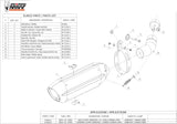 Terminale Di Scarico Con Omologazione Suono Suono Inox Nero Carbonio - Mivv Compatibile Con Kawasaki Zx-10R (2011-2015)