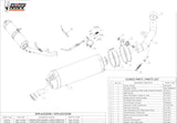 Terminale Di Scarico Catalizzato E Con Omologazione Suono Oval Inox - Mivv Compatibile Con Kawasaki Z 750 R (2011-2014)