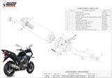 Exhaust Tip With Noise Certification Oval Carbon Carbon - Mivv Compatible With Kawasaki Versys 1000 (2015-2018)