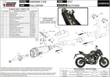 Impianto Di Scarico Completo Catalizzato E Con Omologazione Suono Delta Race Inox Nero Carbonio - Mivv Compatibile Con Kawasaki Z 650 (2017-2023)